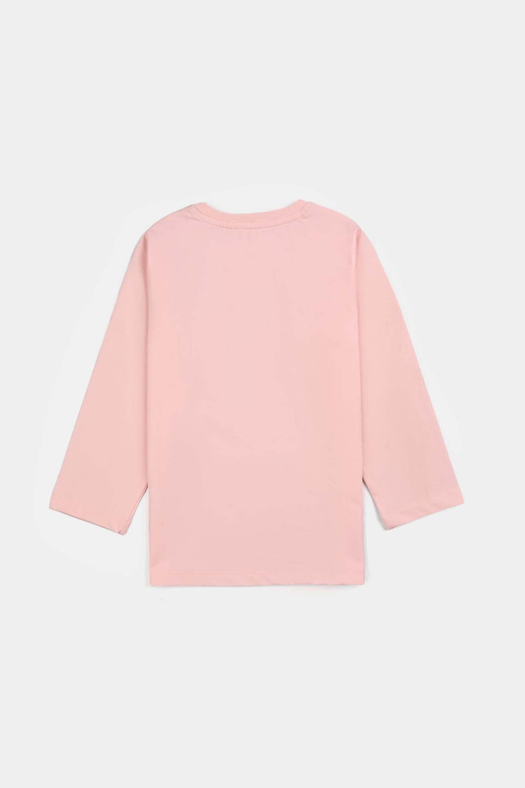 Girls Poly Cotton Jersey Night Suit ALWAYS A PRINCESS-Pink