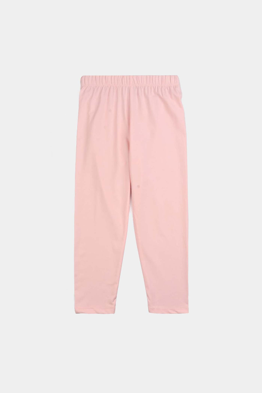 Girls Poly Cotton Jersey Night Suit ALWAYS A PRINCESS-Pink