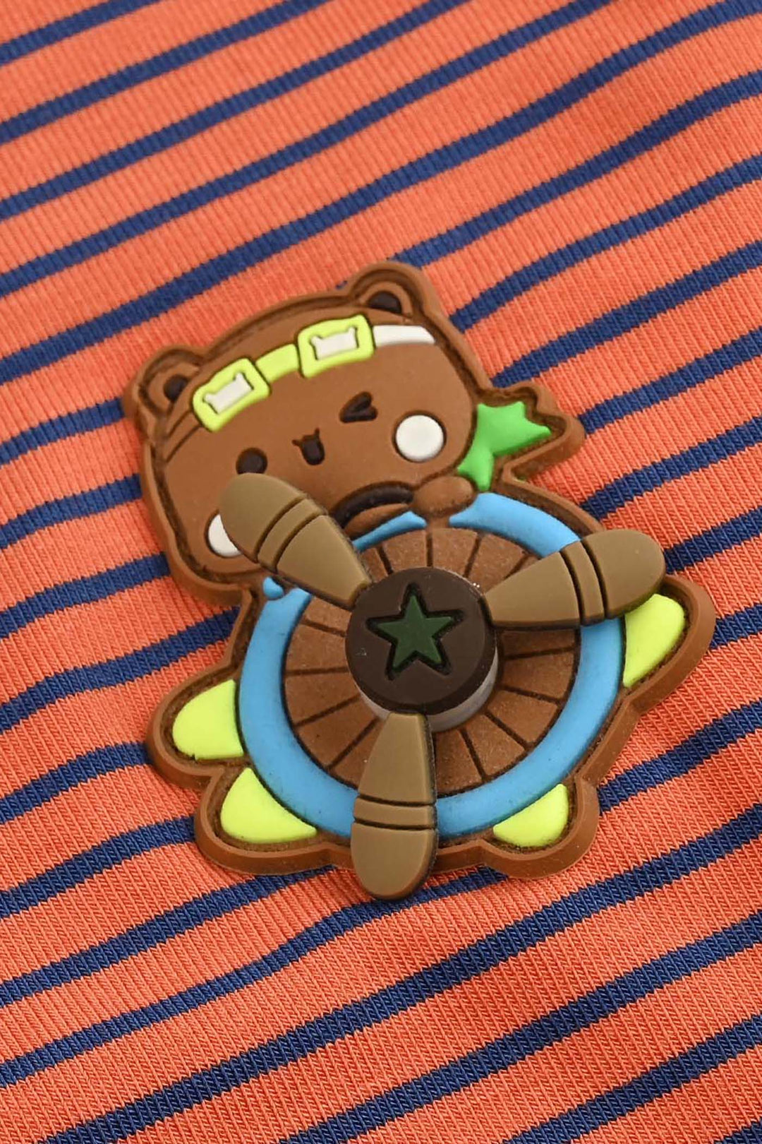 Infant Boys Jersey/Terry T-Shirt F/S Bear Fan - ORANGE