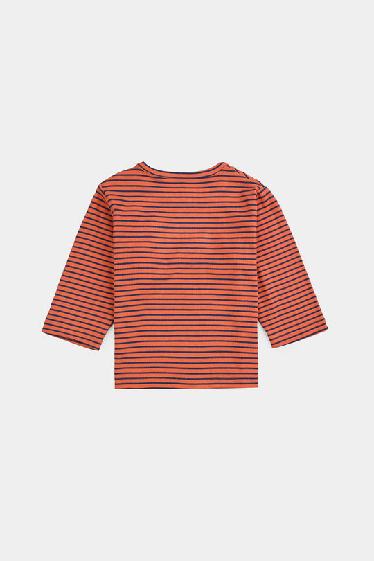 Infant Boys Jersey/Terry T-Shirt F/S Bear Fan - ORANGE