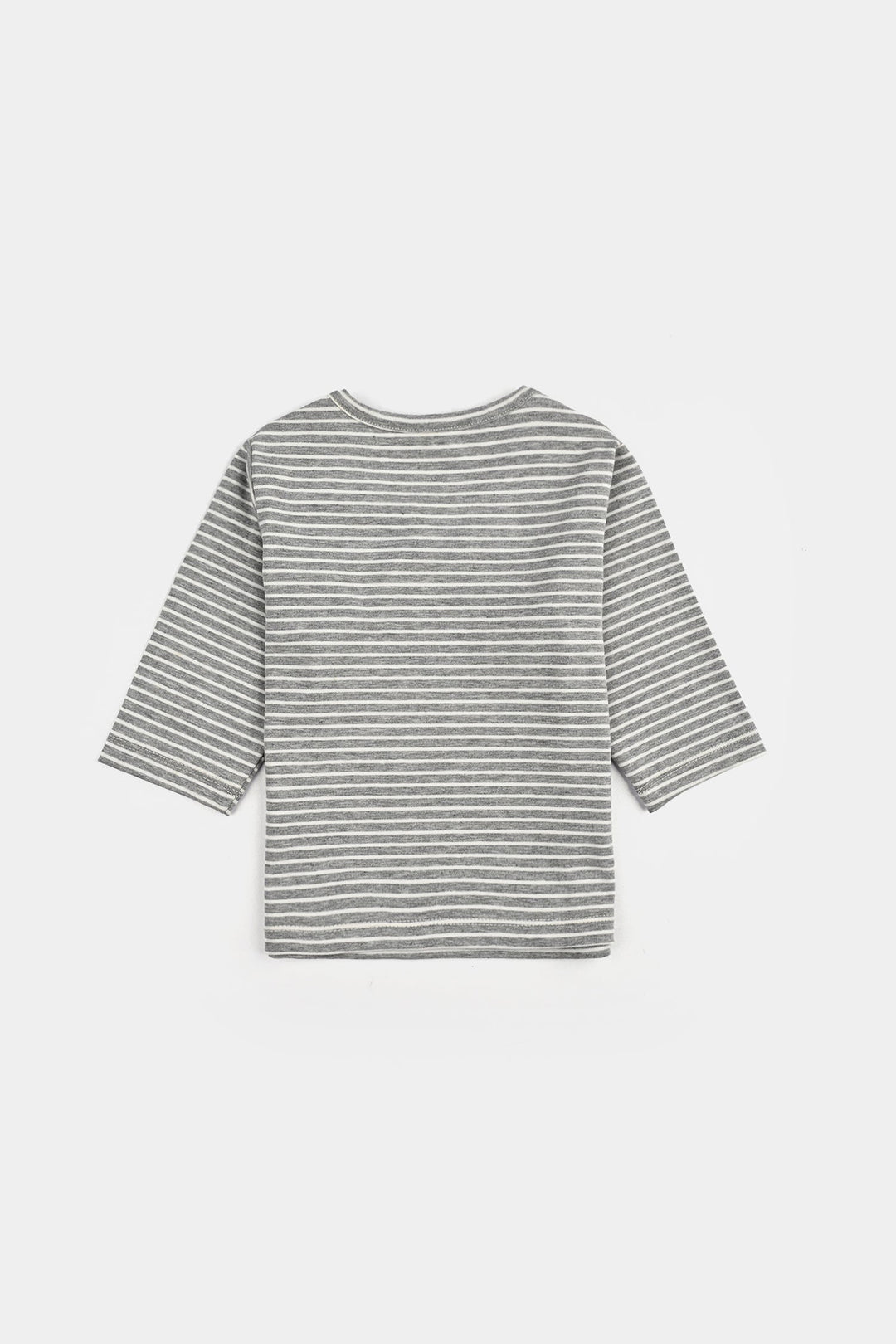 Infant Boys Jersey/Terry T-Shirt F/S HERE COMES THE FUN-GREY