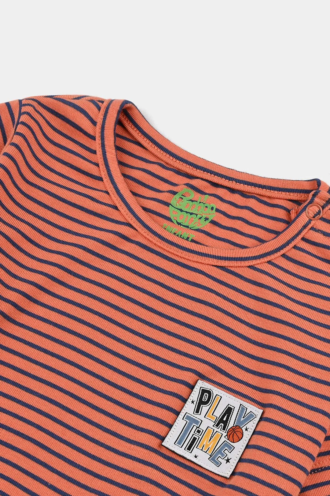 Infant Boys Jersey/Terry T-Shirt H/S PLAY TIME - Rust