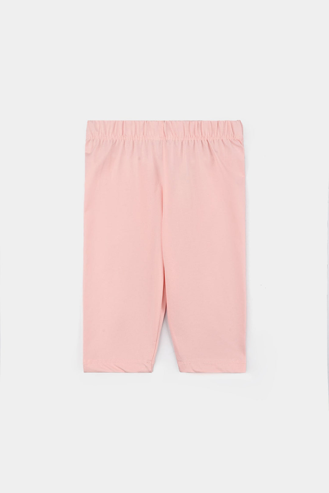 Infant Girls Poly Cotton Jersey Night Suit-Pink