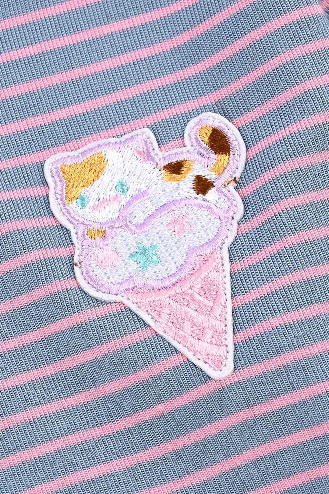 Infant Girls Jersey/Terry T-Shirt F/S CAT - GREY