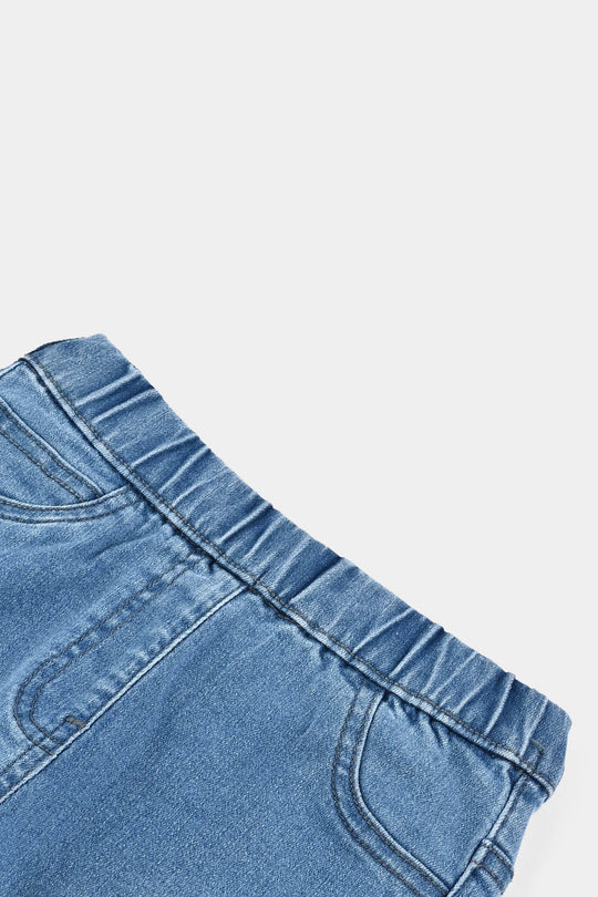 Girls Denim Stretch Jeggings Basic - LIGHT BLUE