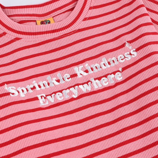 Girls Rib T-Shirt F/S SPRINKLE KINDNESS