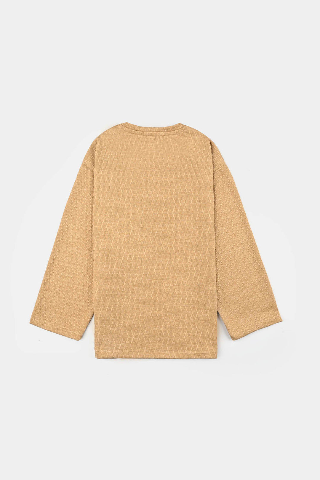 Girls Jacquard T-Shirt F/S WE ALL BLOOM-BROWN