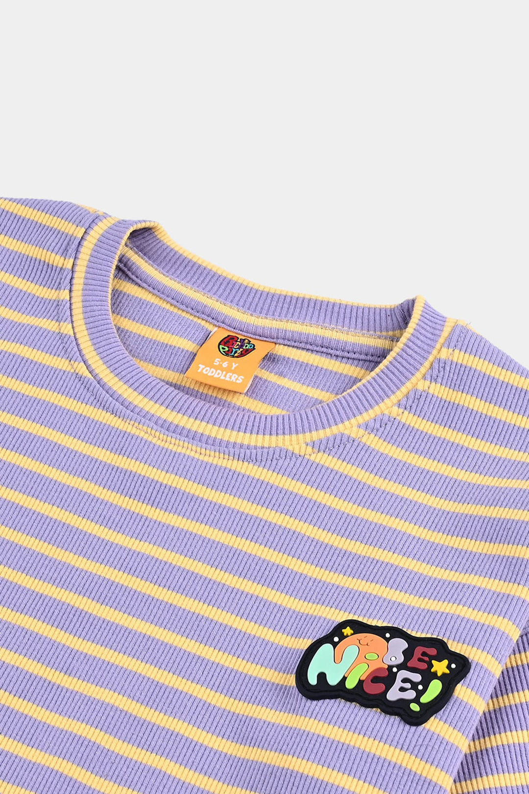 Girls Rib T-Shirt H/S Be Nice