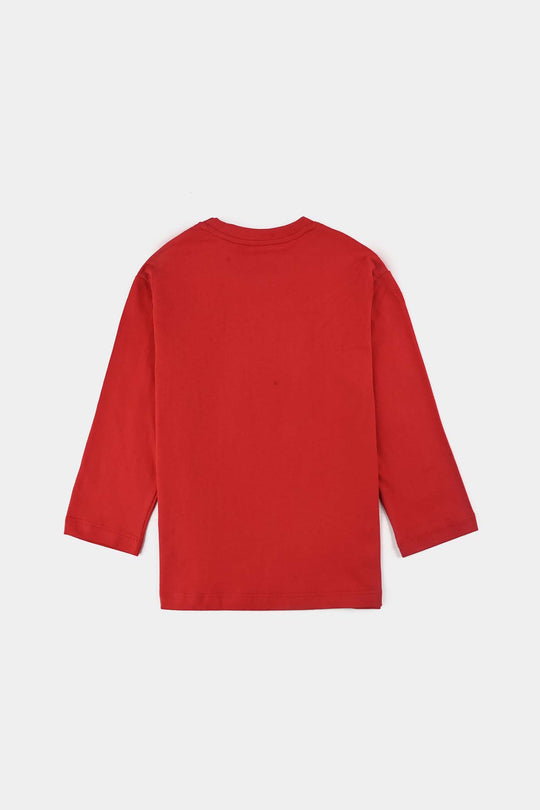Boys Jersey/Terry T-Shirt - Red
