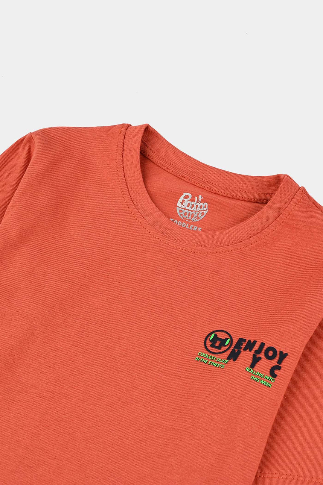 Boys Jersey/Terry T-Shirt F/S ENJOY NYC-Orange