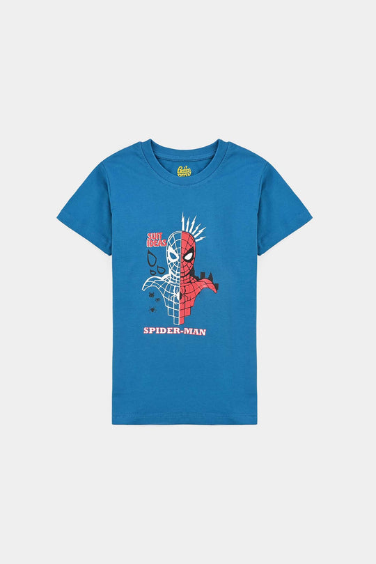 Boys Jersey/Terry T-Shirt H/S-Blue