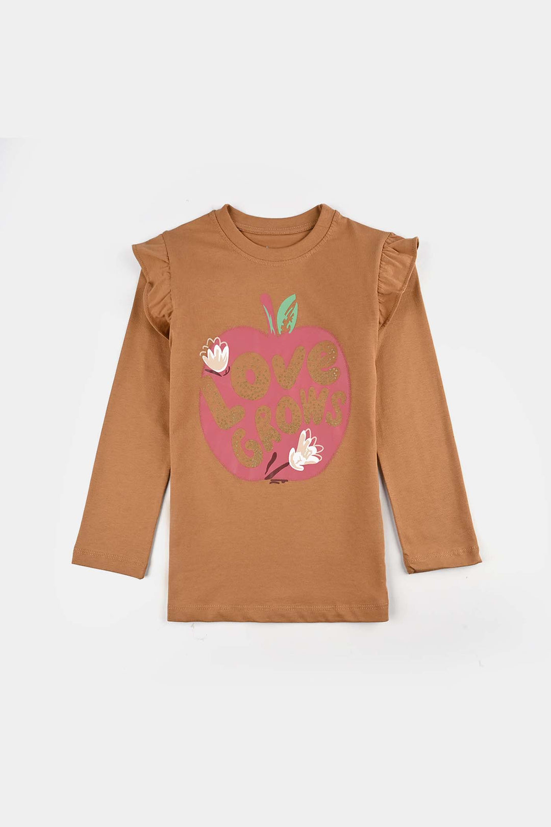 Girls Jersey/Terry T-Shirt F/S LOVE GROWS