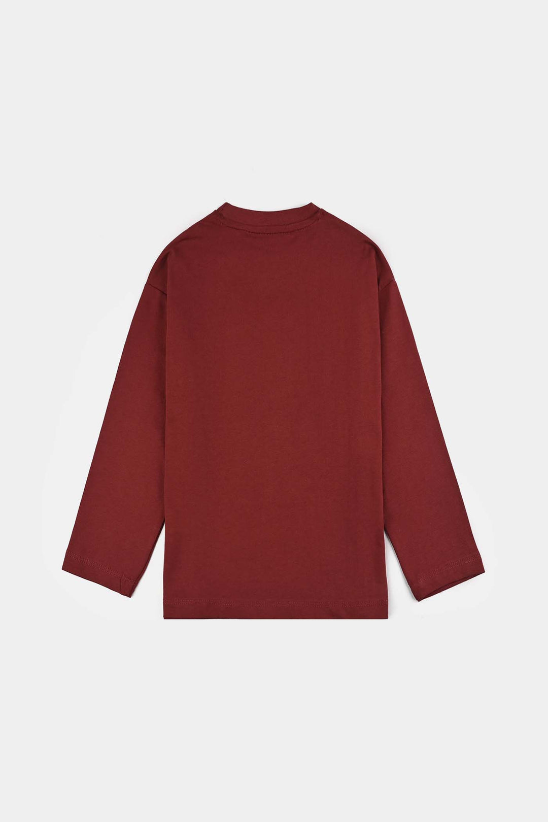Girls Jersey/Terry T-Shirt F/S BOW-Red