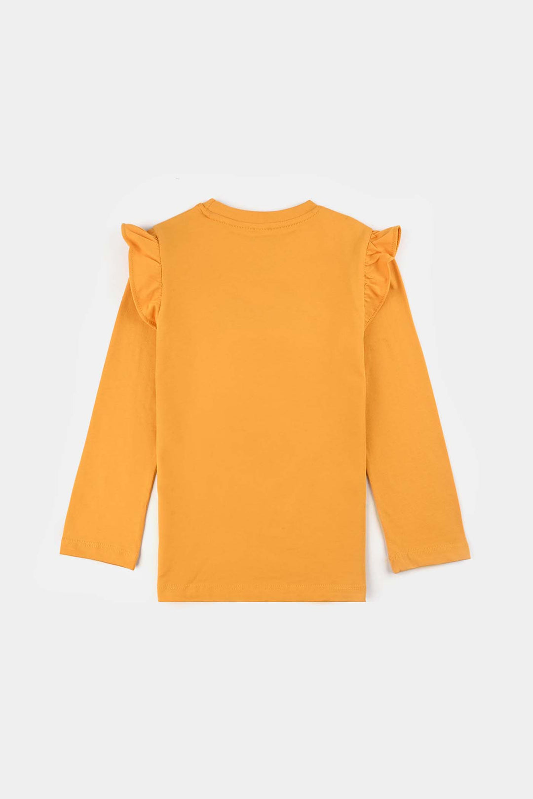 Girls Jersey/Terry T-Shirt F/S SMILE-Yellow