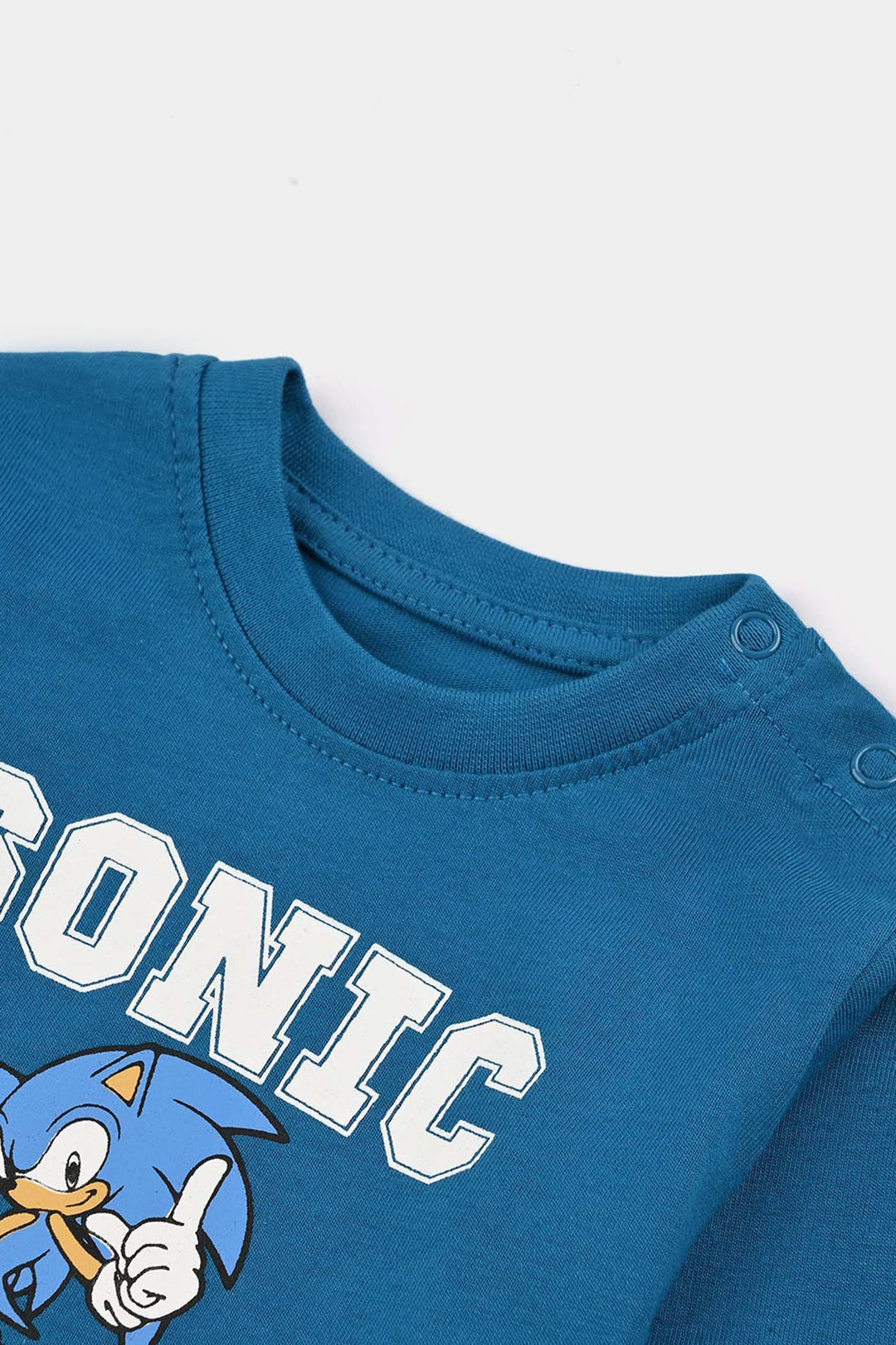 Infant Boys Jersey/Terry T-Shirt F/S-Blue