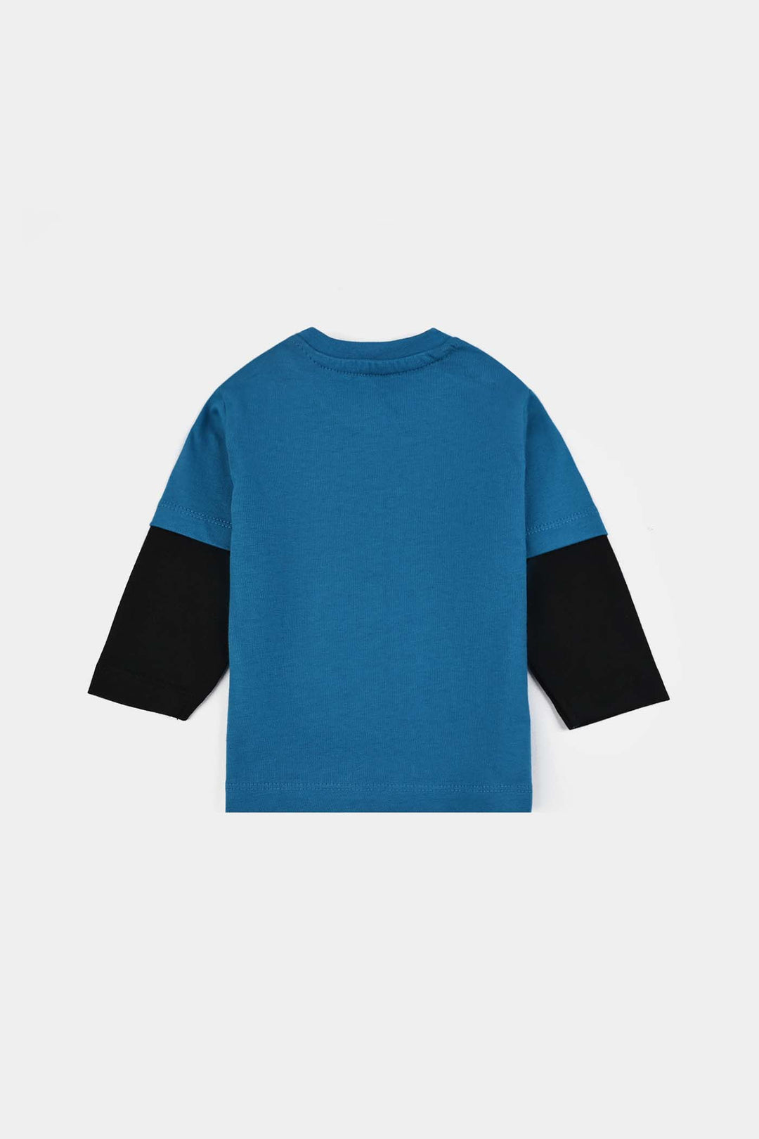 Infant Boys Jersey/Terry T-Shirt F/S-Blue