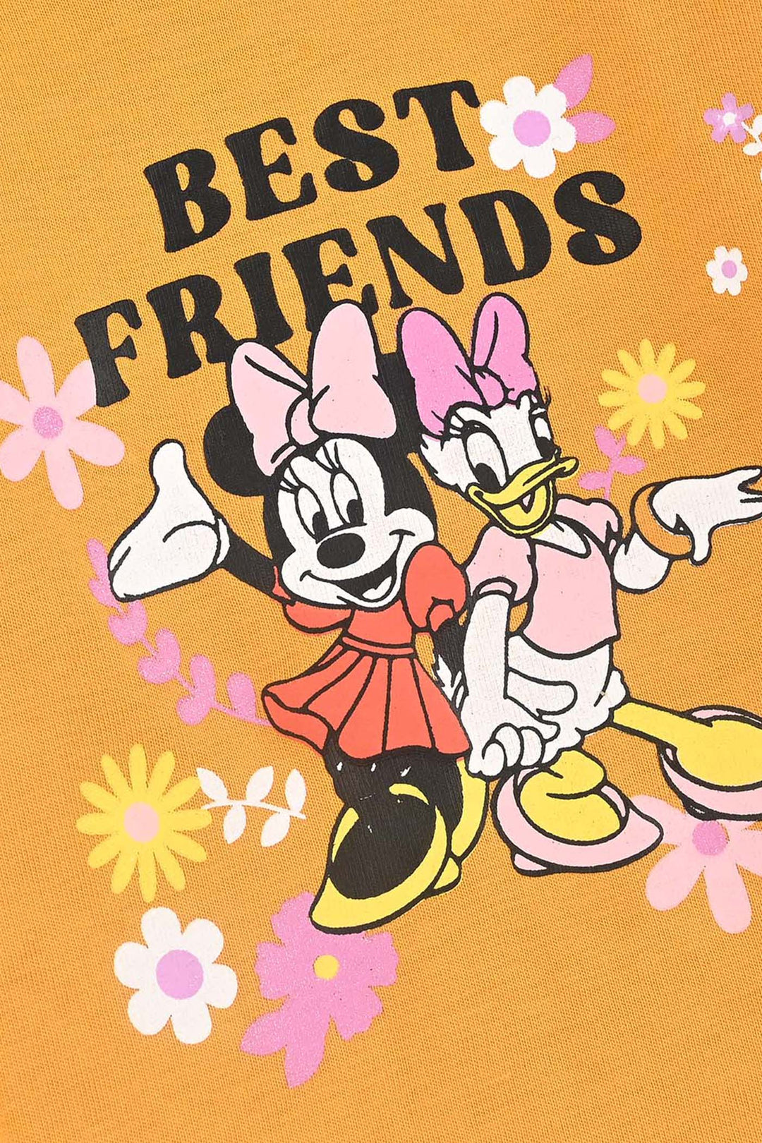 Infant Girls Jersey/Terry T-Shirt F/S BEST FRIENDS-Yellow