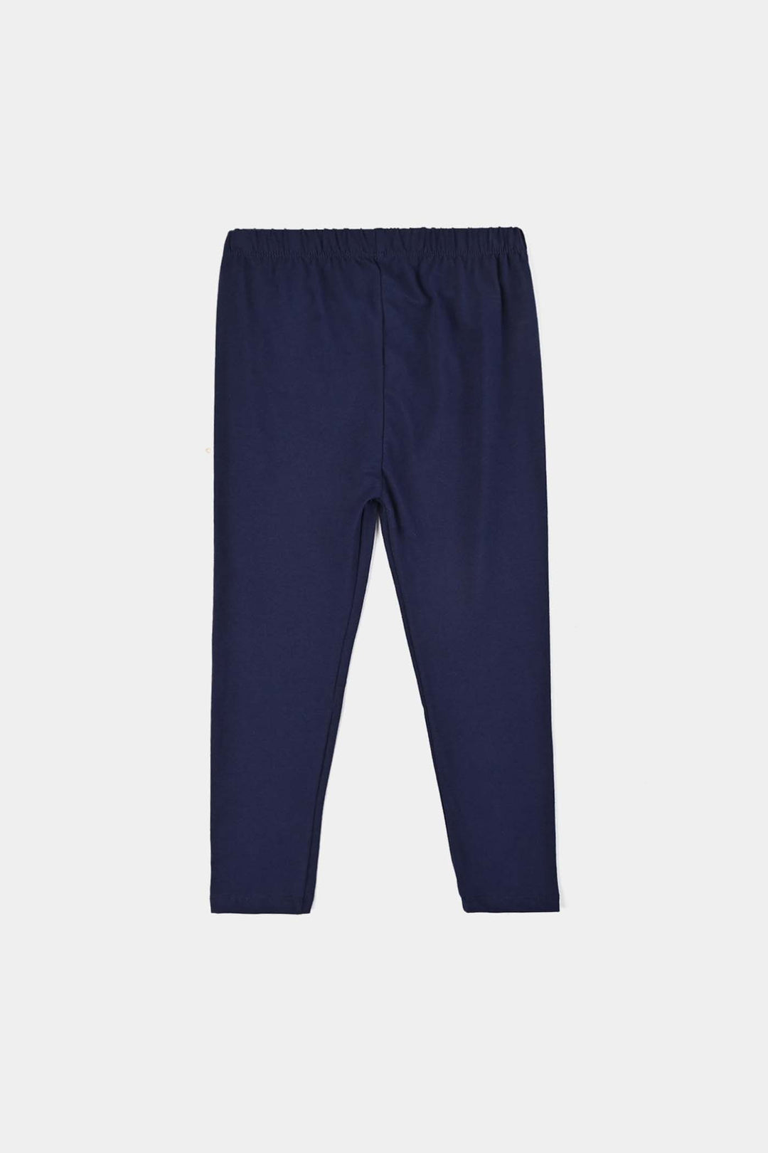 Girls Jersey/Terry Tights-NAVY