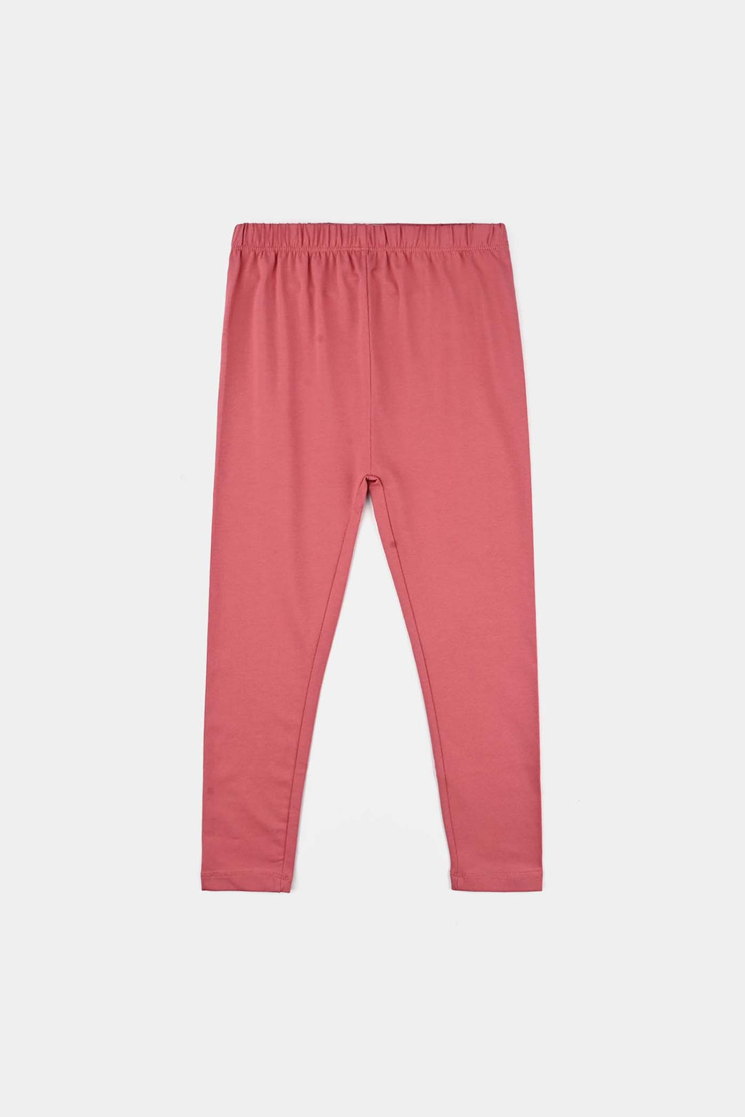 Girls Jersey/Terry Tights - Rose Pink