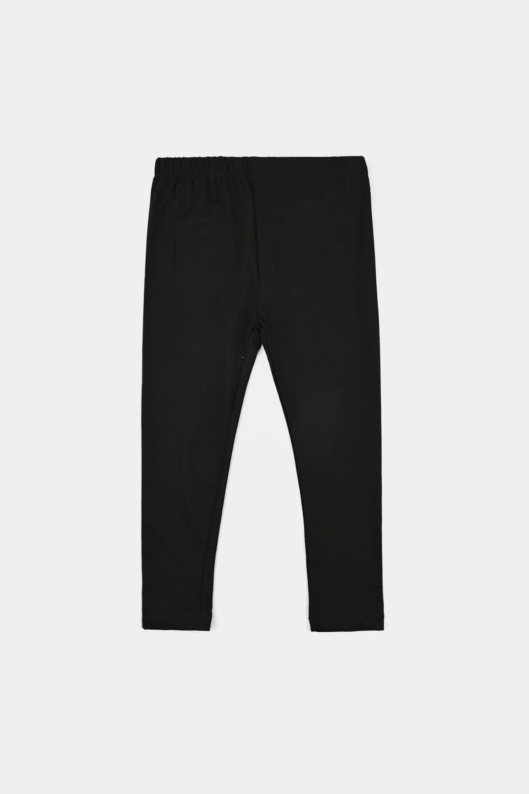 Girls Jersey/Terry Tights-BLACK