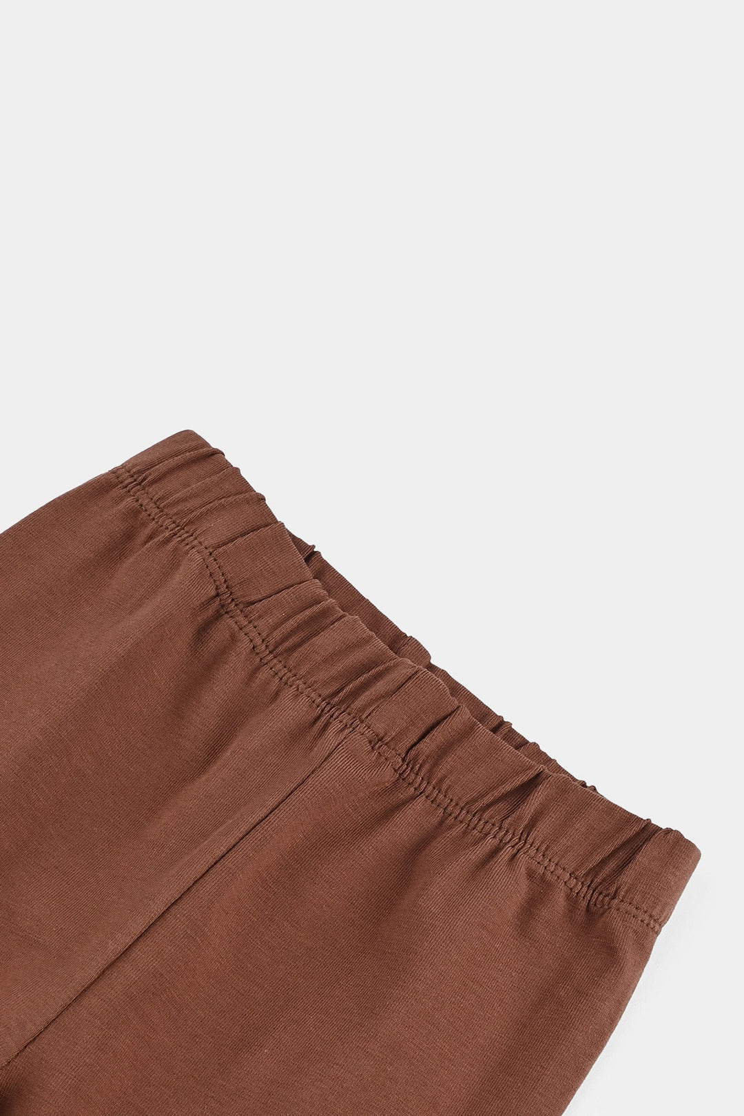 Infant Girls Jersey/Terry Tights Brown