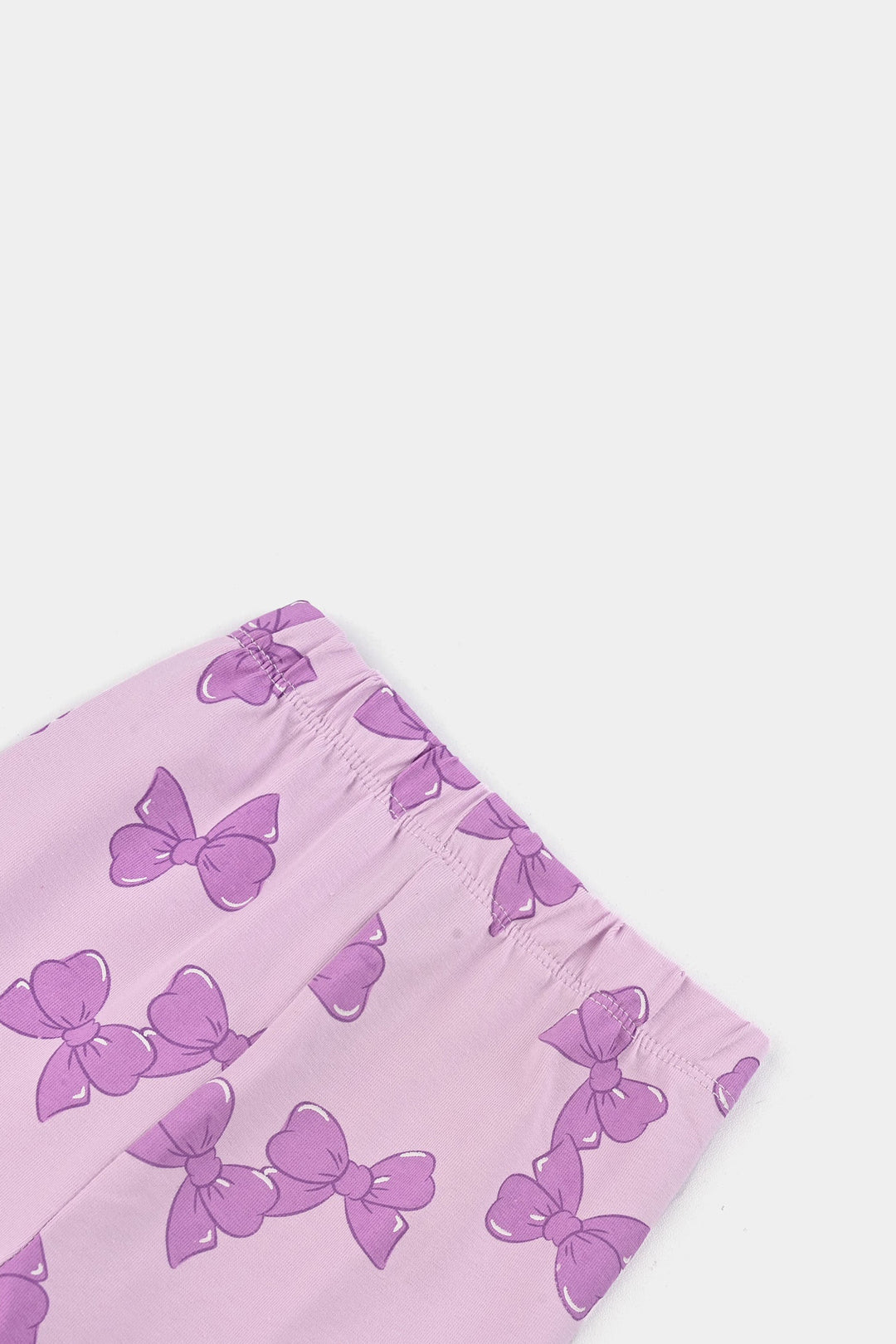 Infant Girls Jersey/Terry Printed Tights BOW