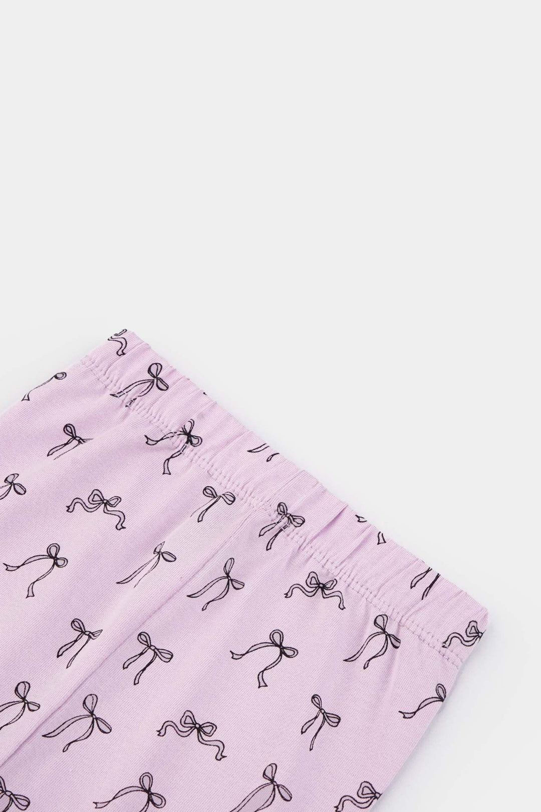 Infant Girls Jersey/Terry Printed Tights Bows