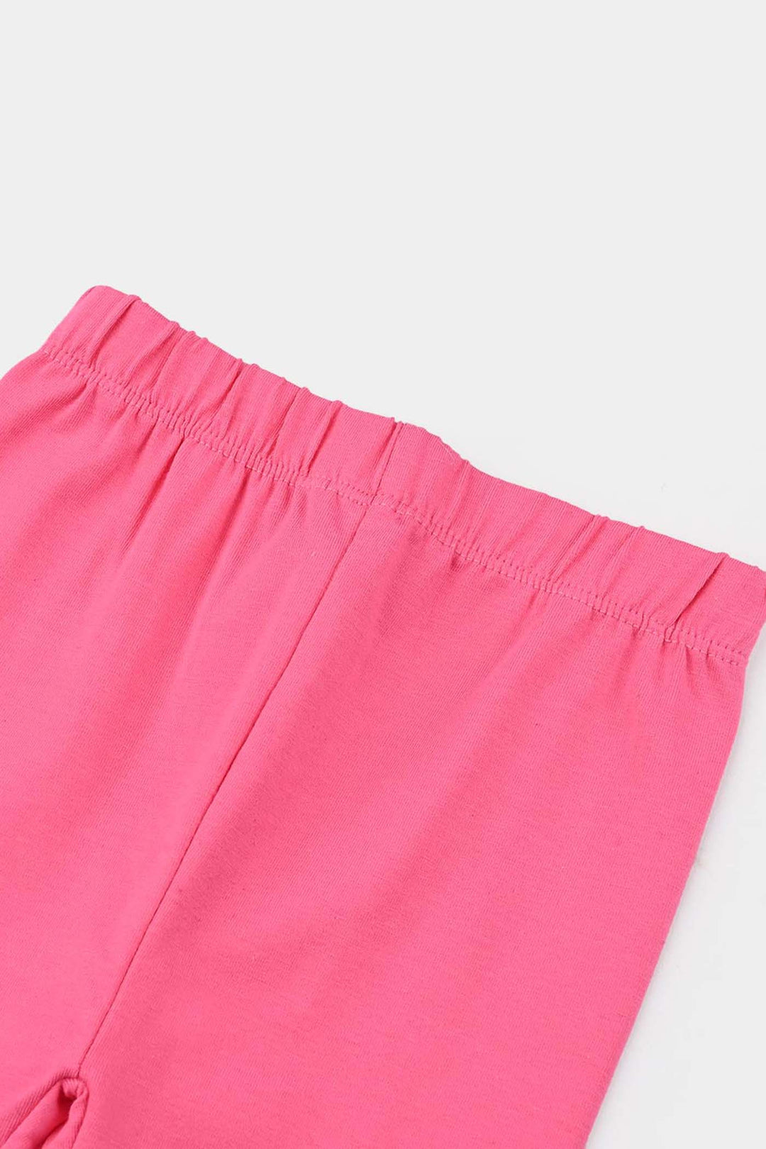 Infant Girls Jersey/Terry Embroidered Tights (Cloud) - Pink