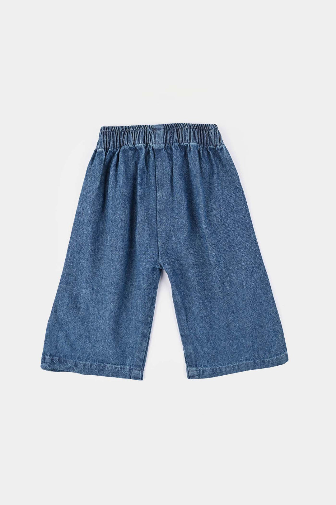 Infant Girls Denim (Light Denim) Suit-Flower Edit - Blue