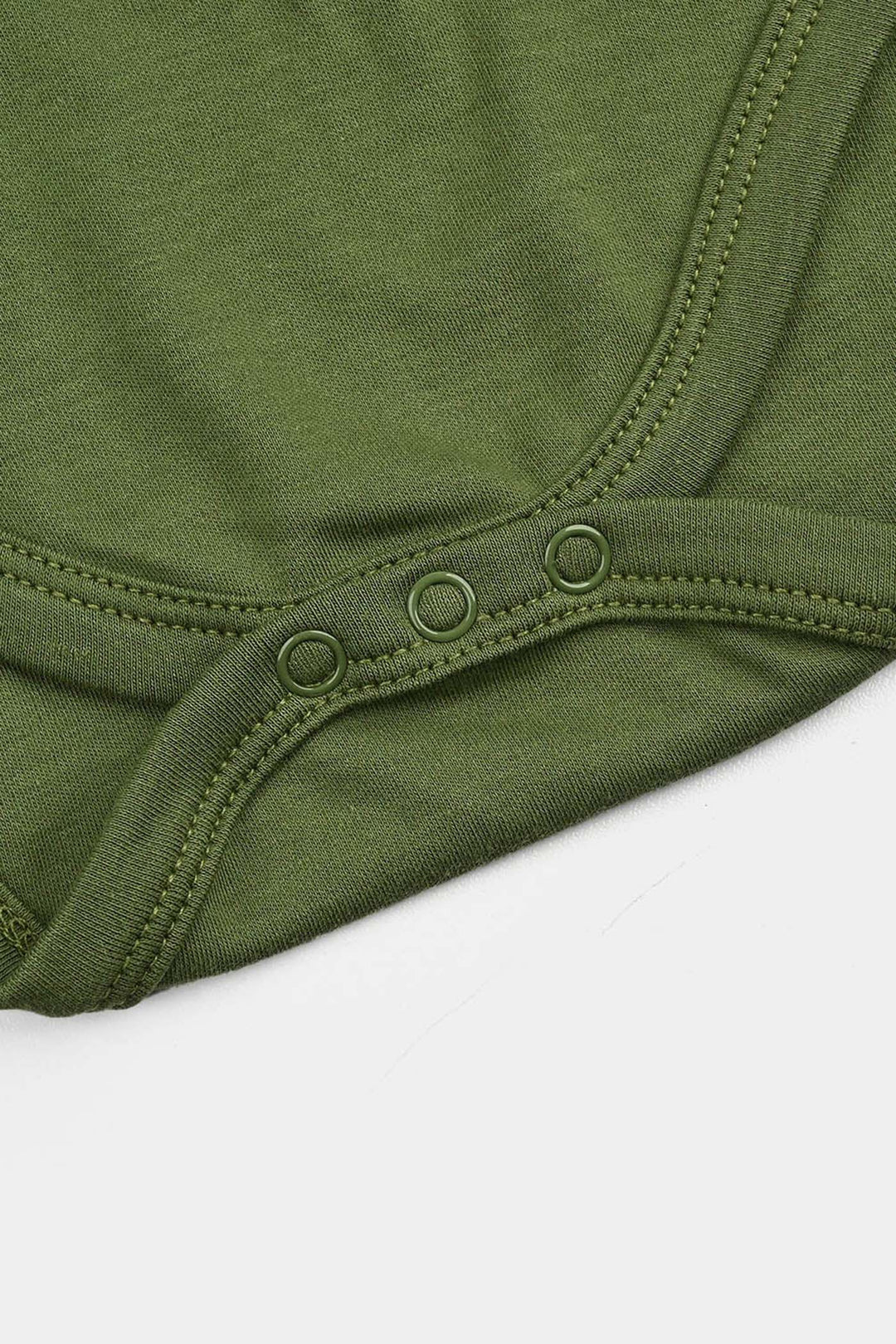 Infant Boys Cotton Interlock Basic Romper (Fun Days) - Green