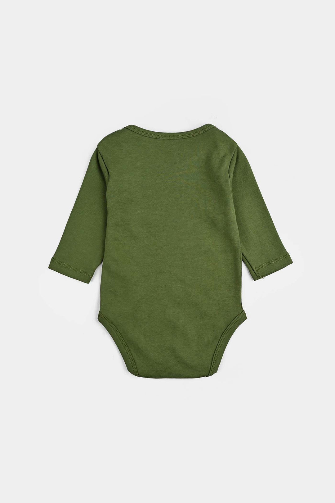 Infant Boys Cotton Interlock Basic Romper (Fun Days) - Green