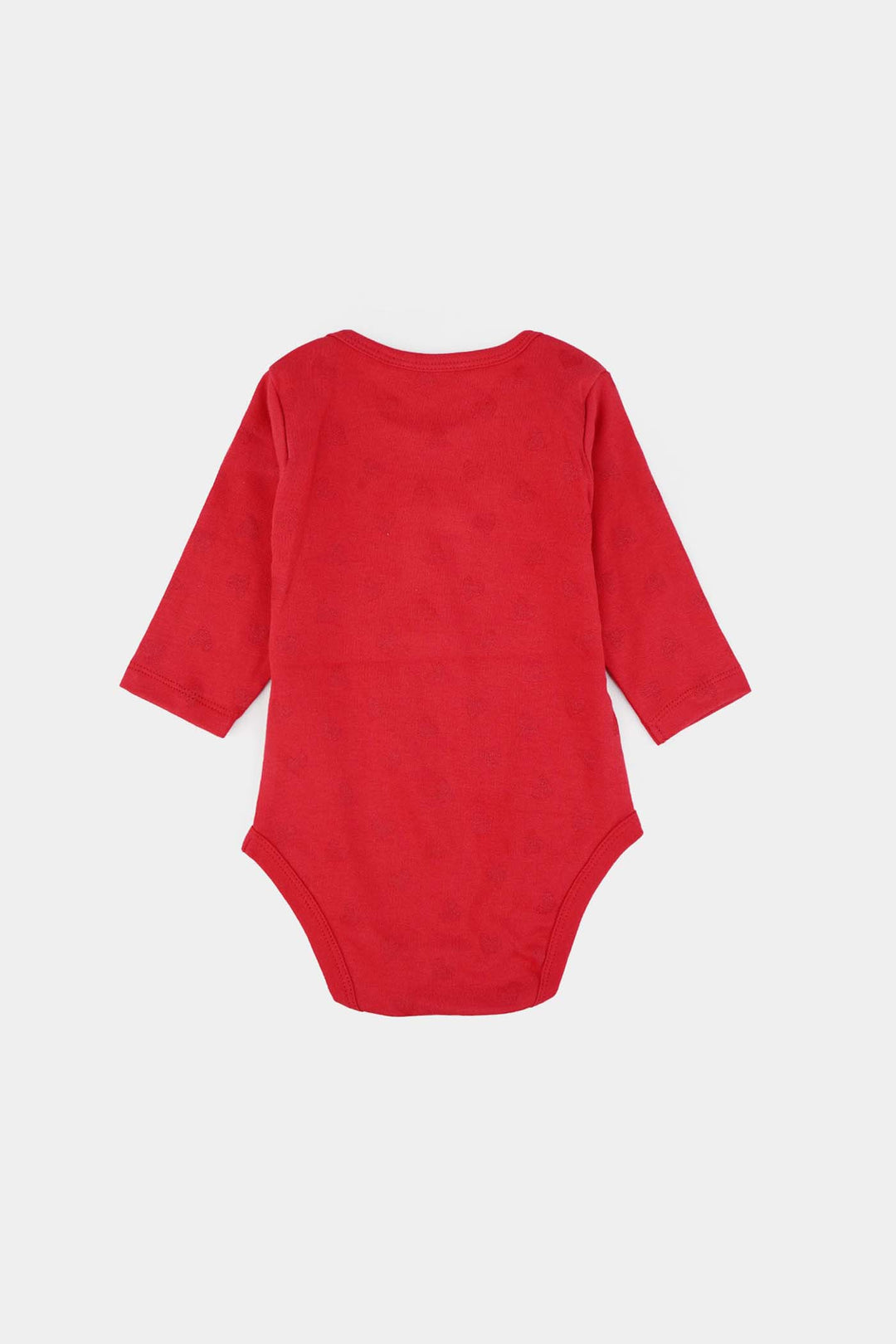 Infant Basic Romper Girls Cotton Interlock LITTLE AND LOVED-Red