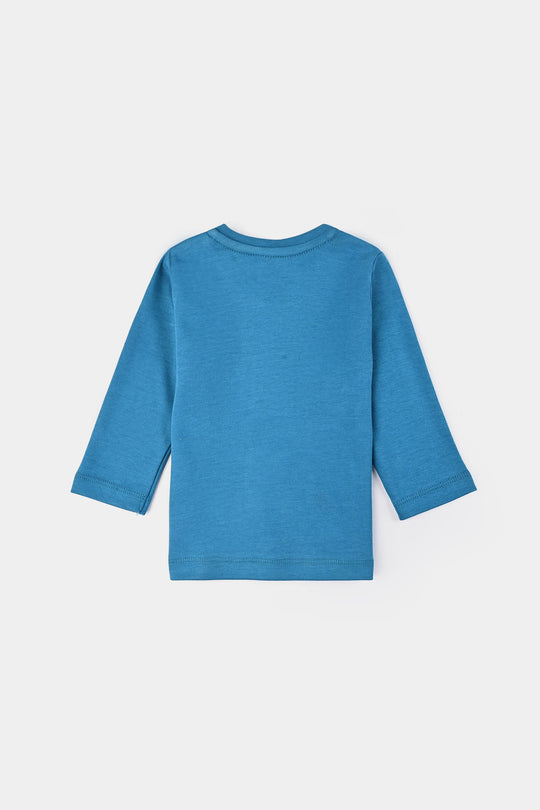 Infant Girls Cotton Interlock Suit STITCH-Blue