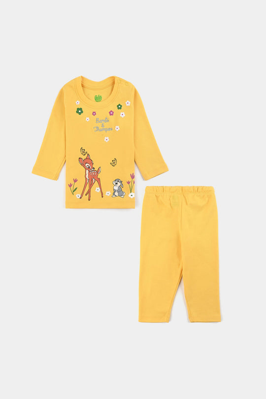 Infant Girls Cotton Interlock Suit BAMBI AND THUMPER-Yarrow