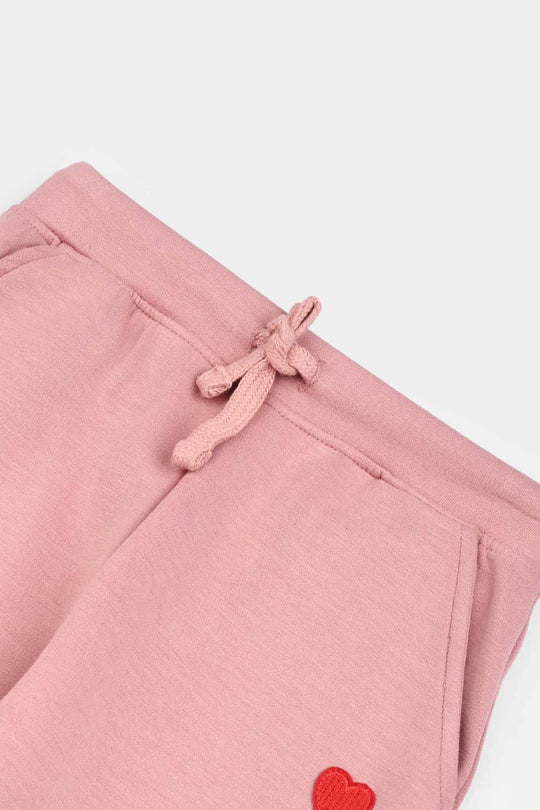 Girls Microfiber Interlock Pajama HEARTS-PINK