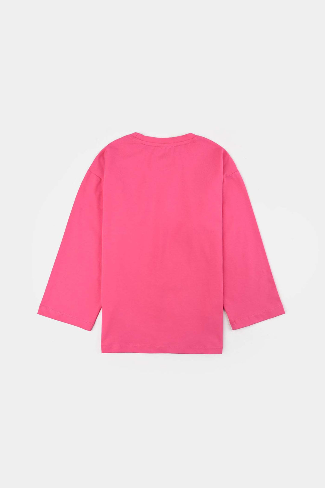 Girls Jacquard Jersey T-Shirt F/S BOWS-PINK