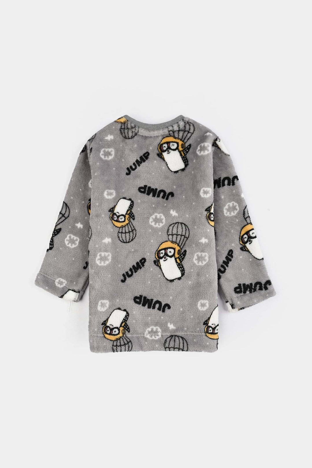Infant Boys Sherpa Suit PENGUIN-GREY