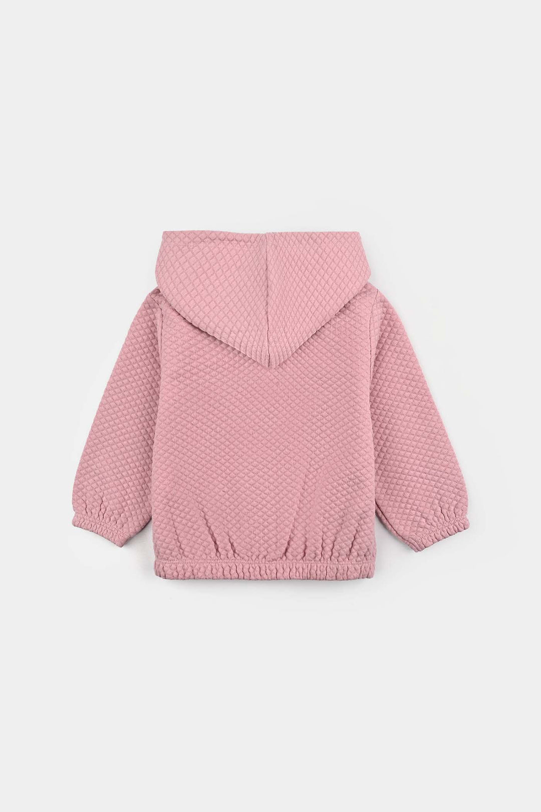 Infant Girls Jacquard Jacket PINK QUILTED-Pink
