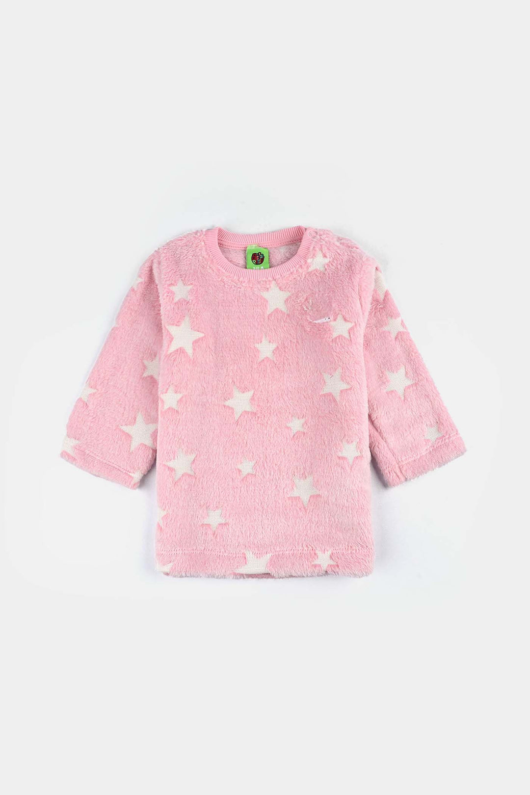 Infant Girls Sherpa Suit - Pink