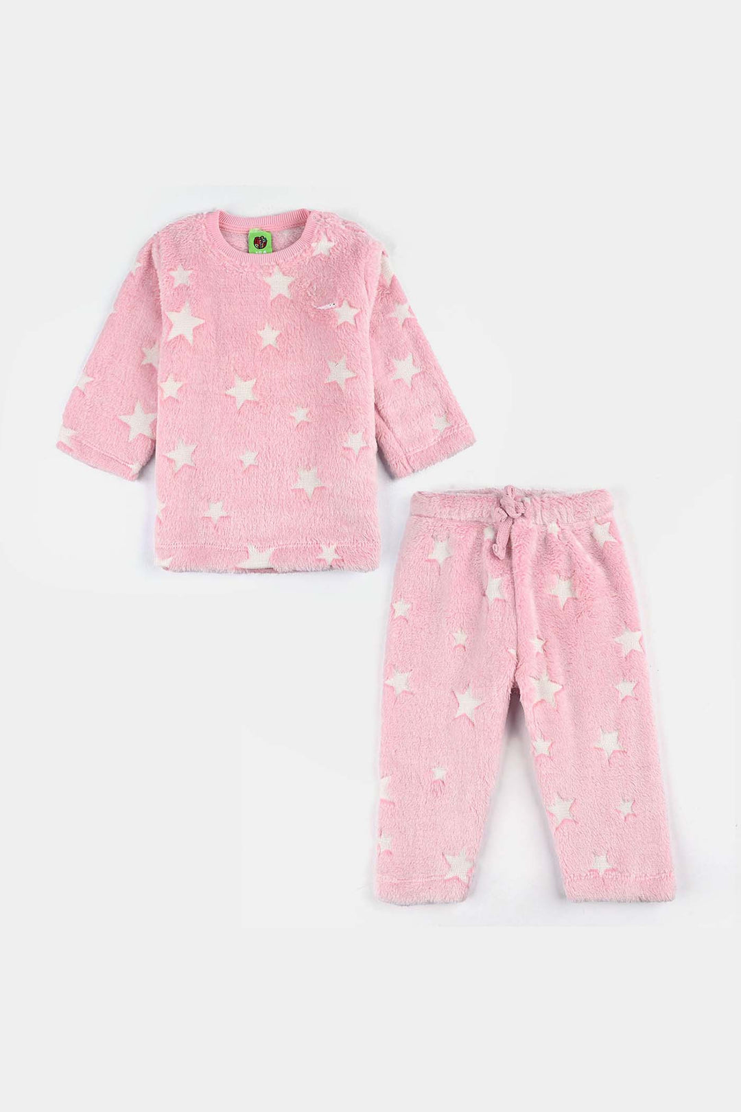 Infant Girls Sherpa Suit - Pink