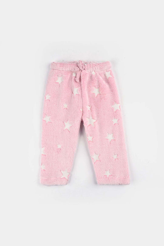 Infant Girls Sherpa Suit - Pink