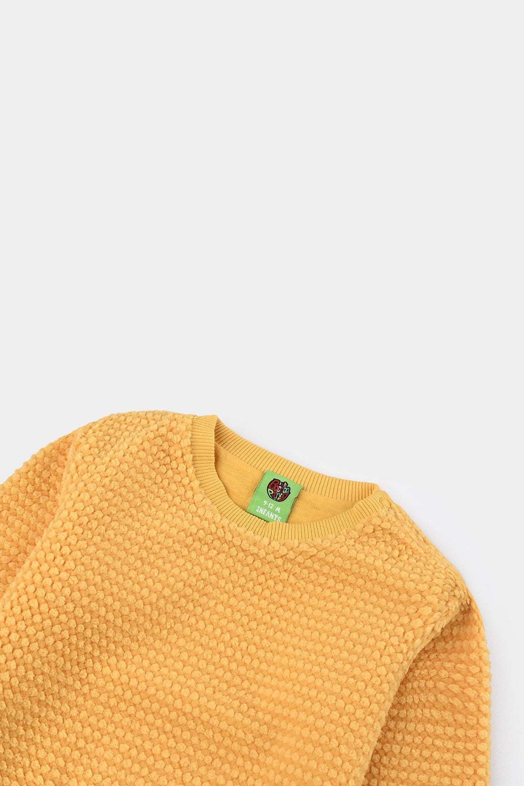 Infants Girls Sherpa Sweatshirt YELLOW TEXTURE