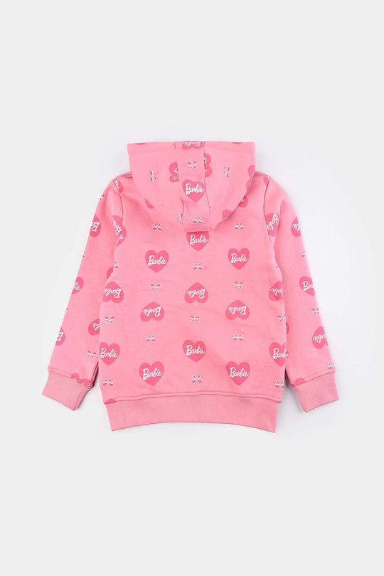 Girls Fleece Jacket-Candy Pink