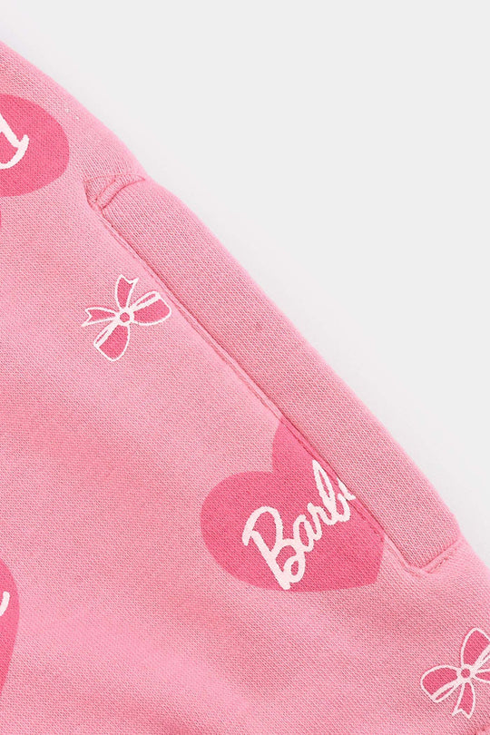 Girls Fleece Jacket-Candy Pink