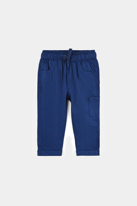 Infant Boys Cotton Suit-Im New Here-BLUE