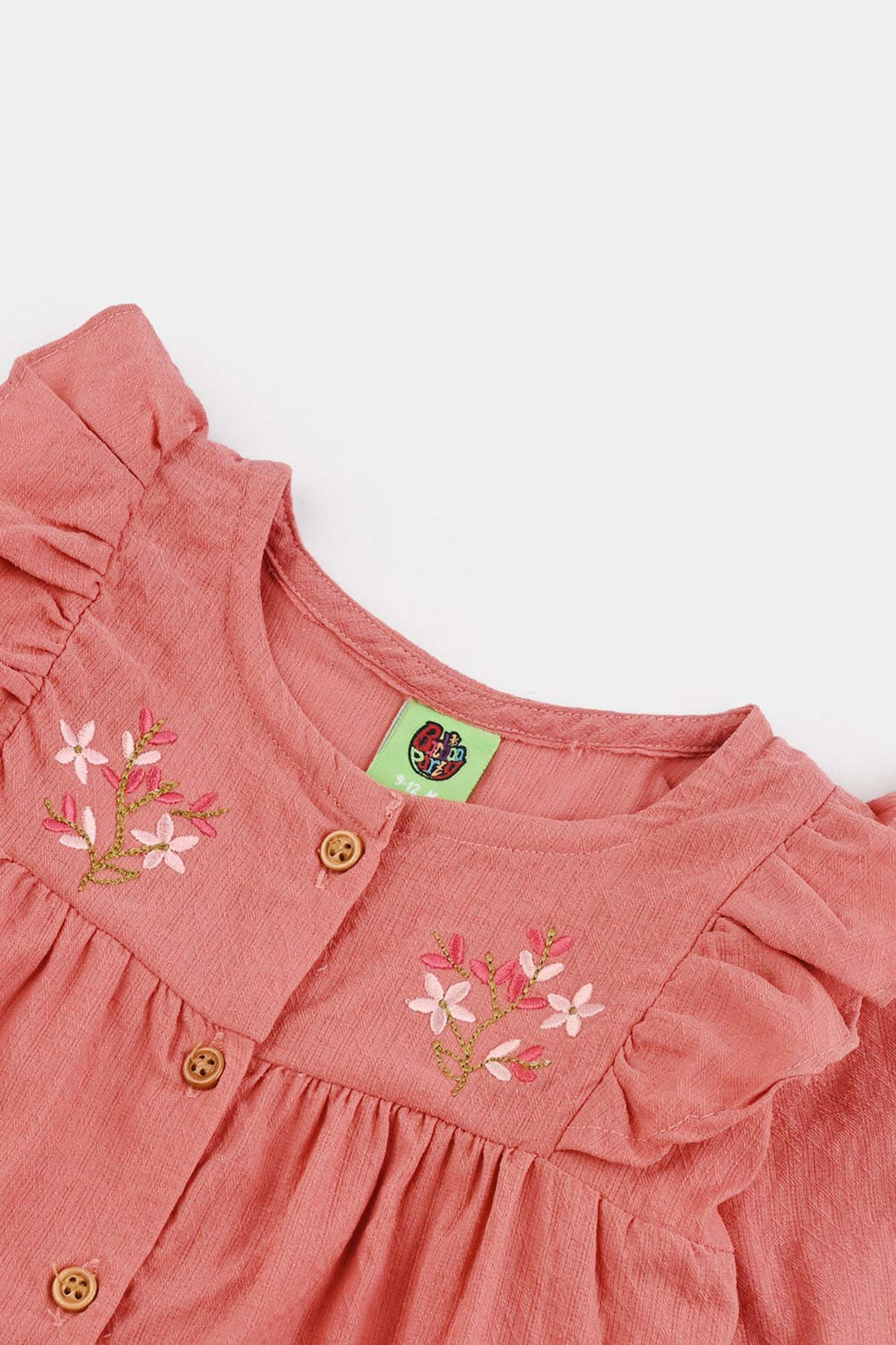 Infant Girls Chiffon 2 Pc Suit - Gold/Pink