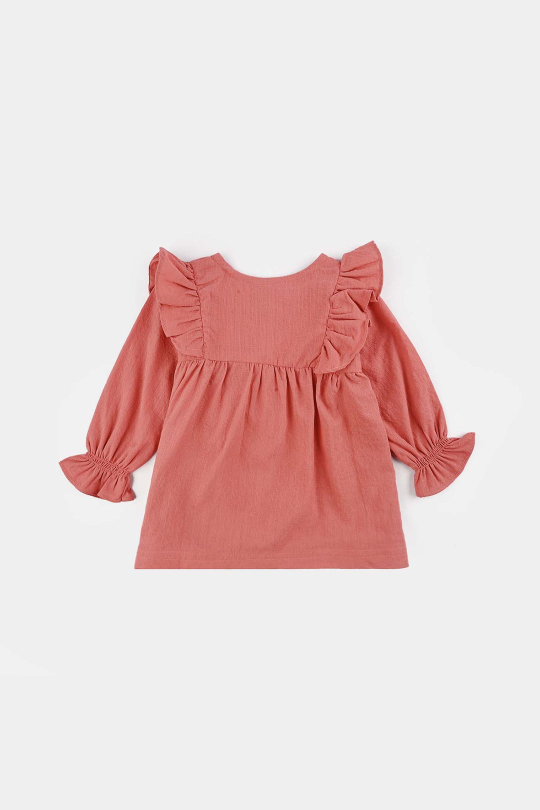 Infant Girls Chiffon 2 Pc Suit - Gold/Pink