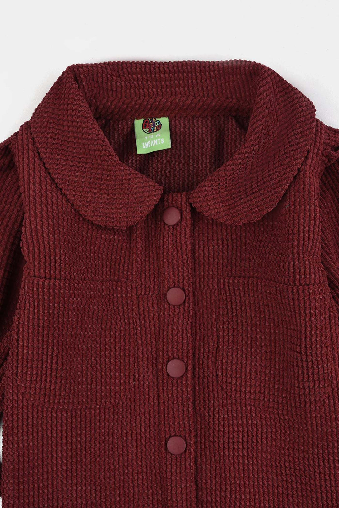 Infant Girls Corduroy 2 Pc Suit-Mini Chic-MAROON