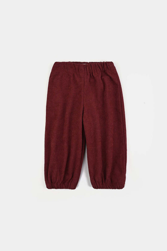 Infant Girls Corduroy 2 Pc Suit-Mini Chic-MAROON