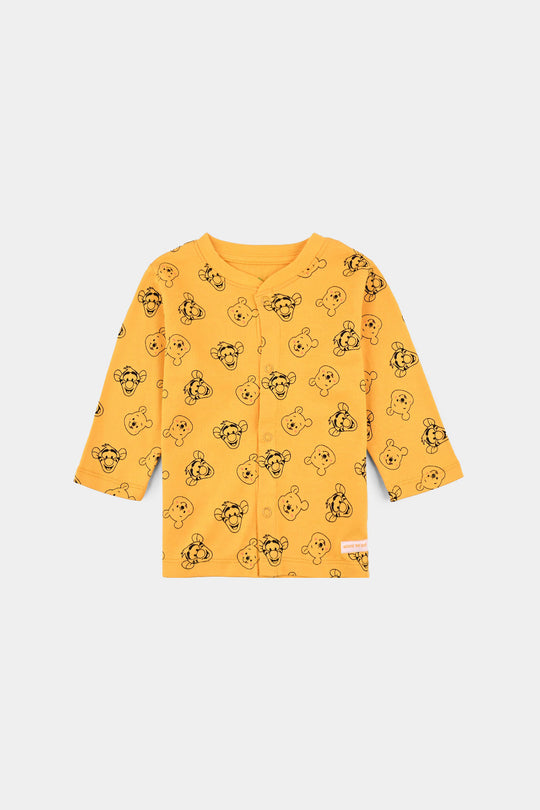 Infant Boys Cotton Interlock Cardigan Pack OF 3 - Yellow White